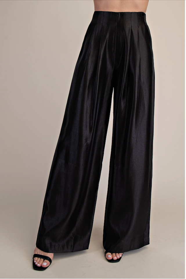 Black Tie High-Waisted Pant