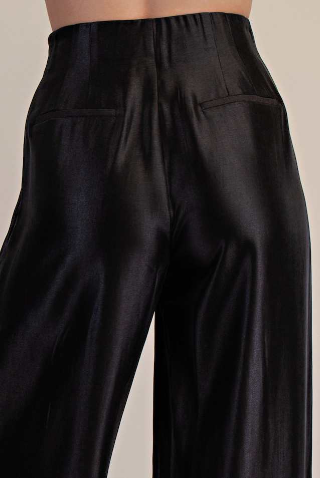 Black Tie High-Waisted Pant