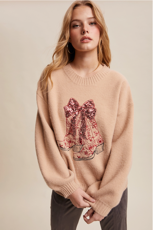 Boots & Bows Sweater