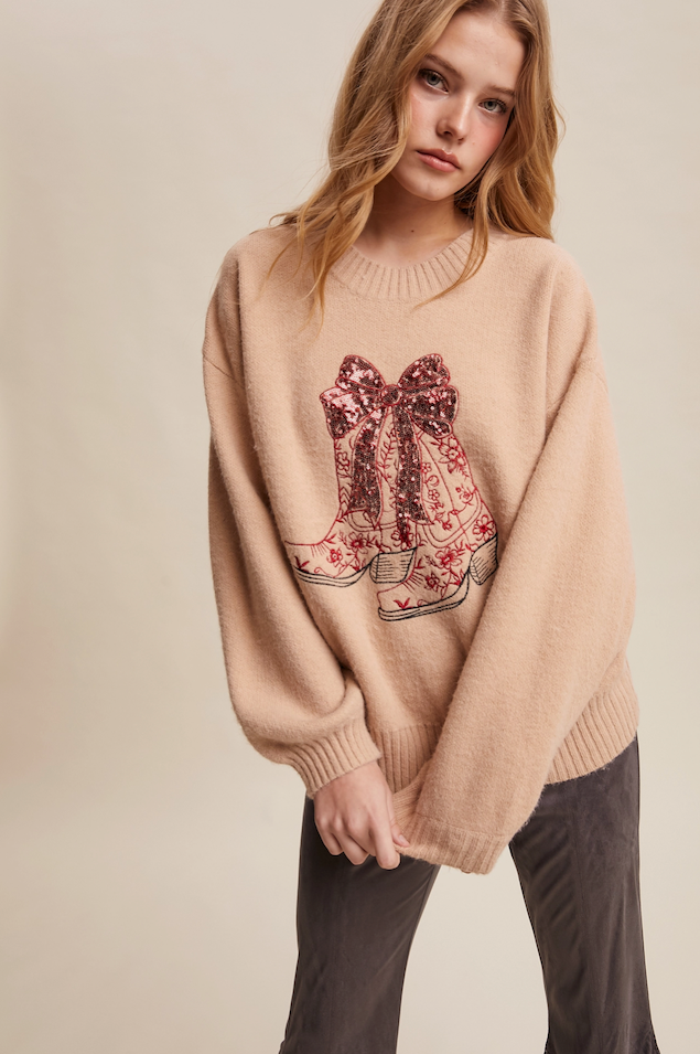 Boots & Bows Sweater