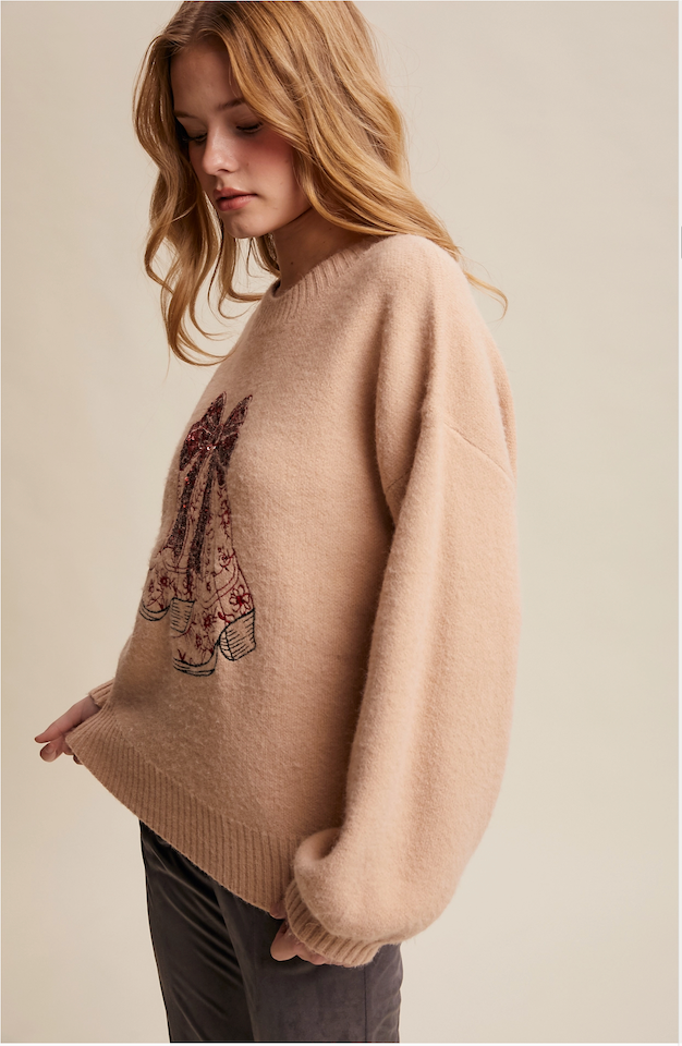 Boots & Bows Sweater