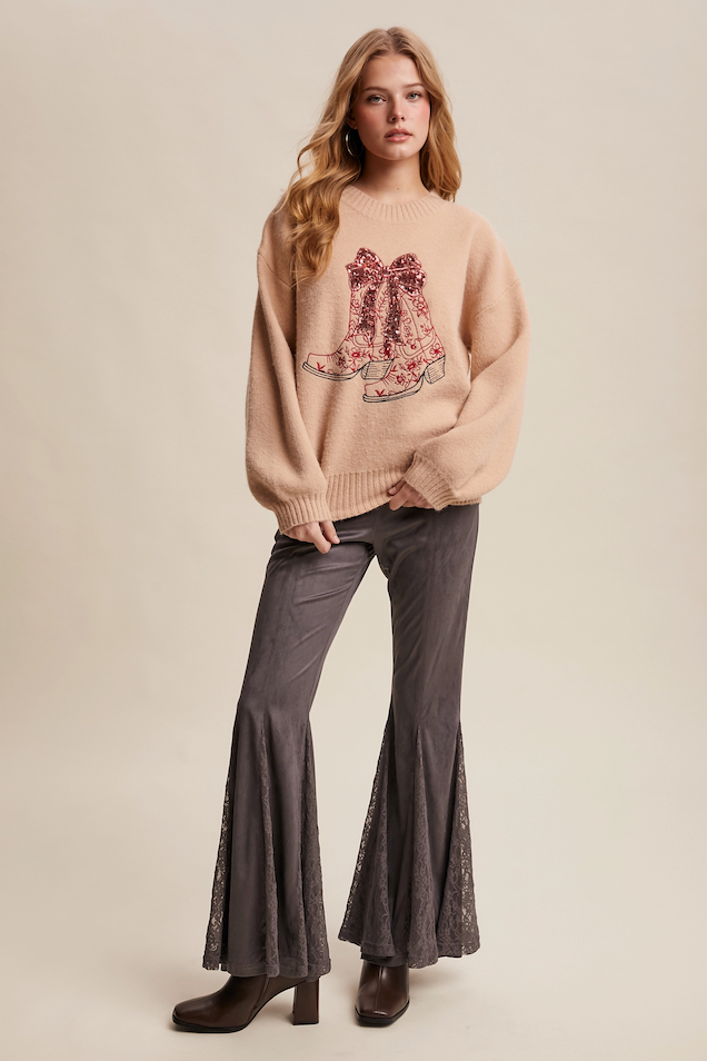 Boots & Bows Sweater