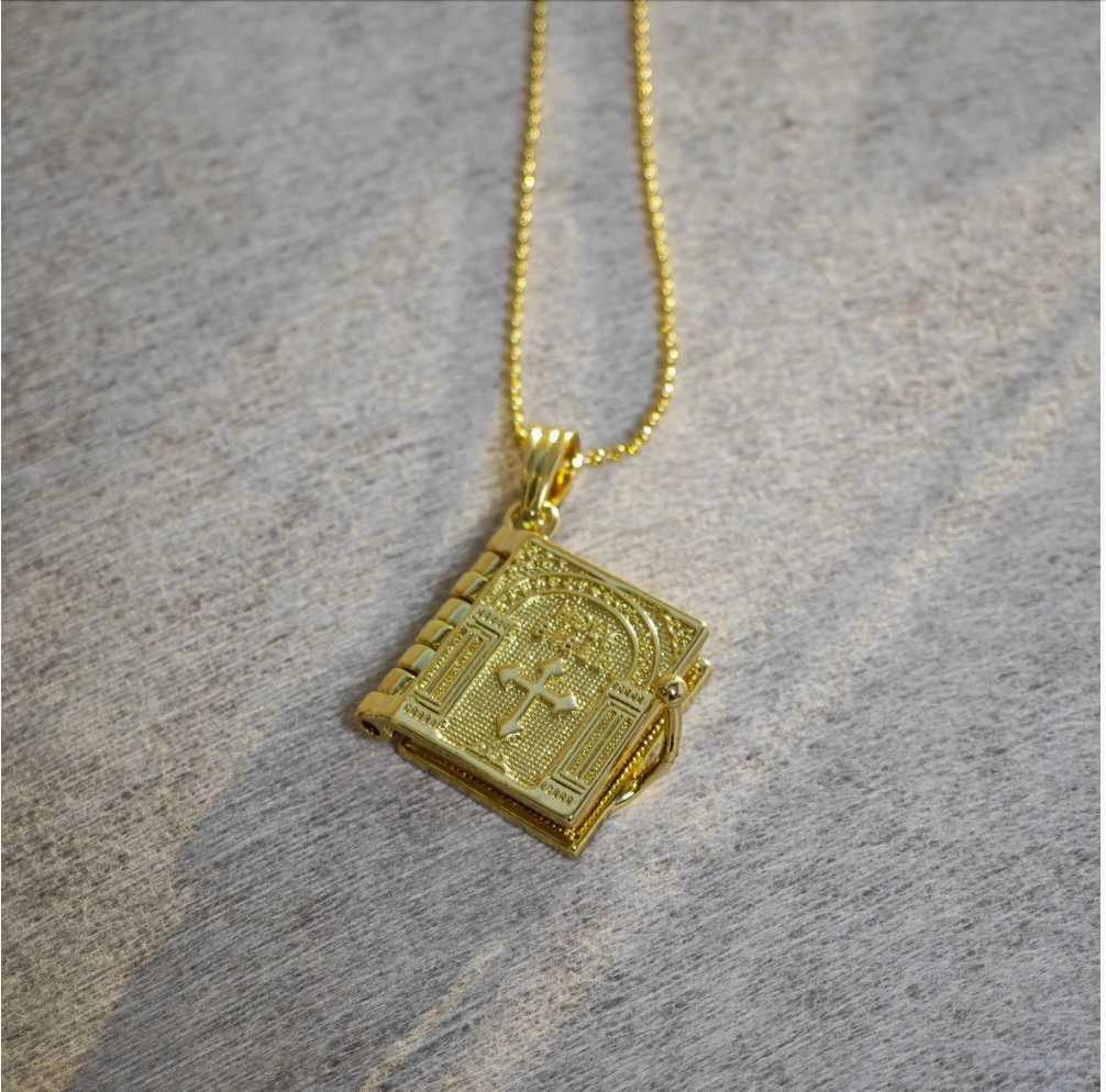 The Lord's Prayer Locket Necklace