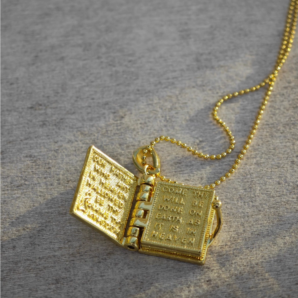 The Lord's Prayer Locket Necklace