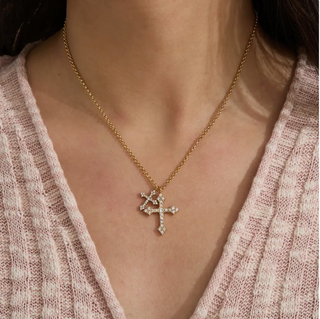 Crystal Cross Necklace