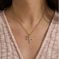 Crystal Cross Necklace