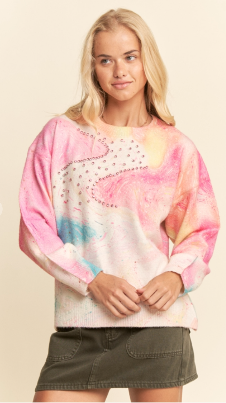 Watercolor Whisper Sweater