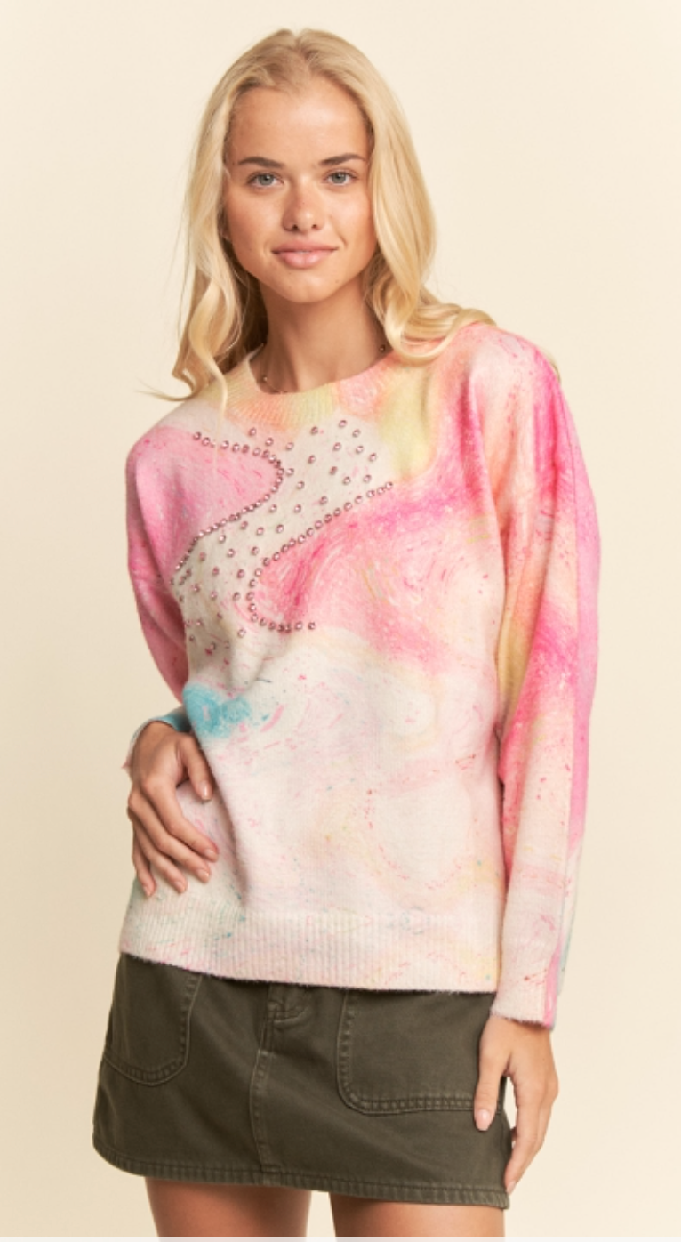 Watercolor Whisper Sweater