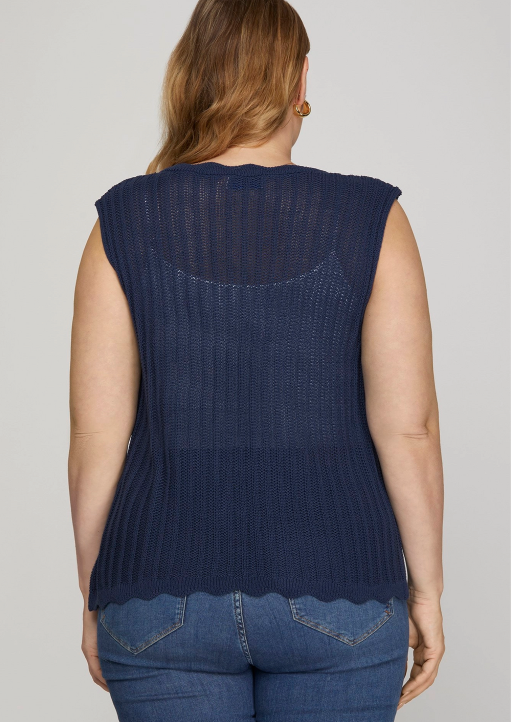 Harbor Scallop Tie Sweater Vest