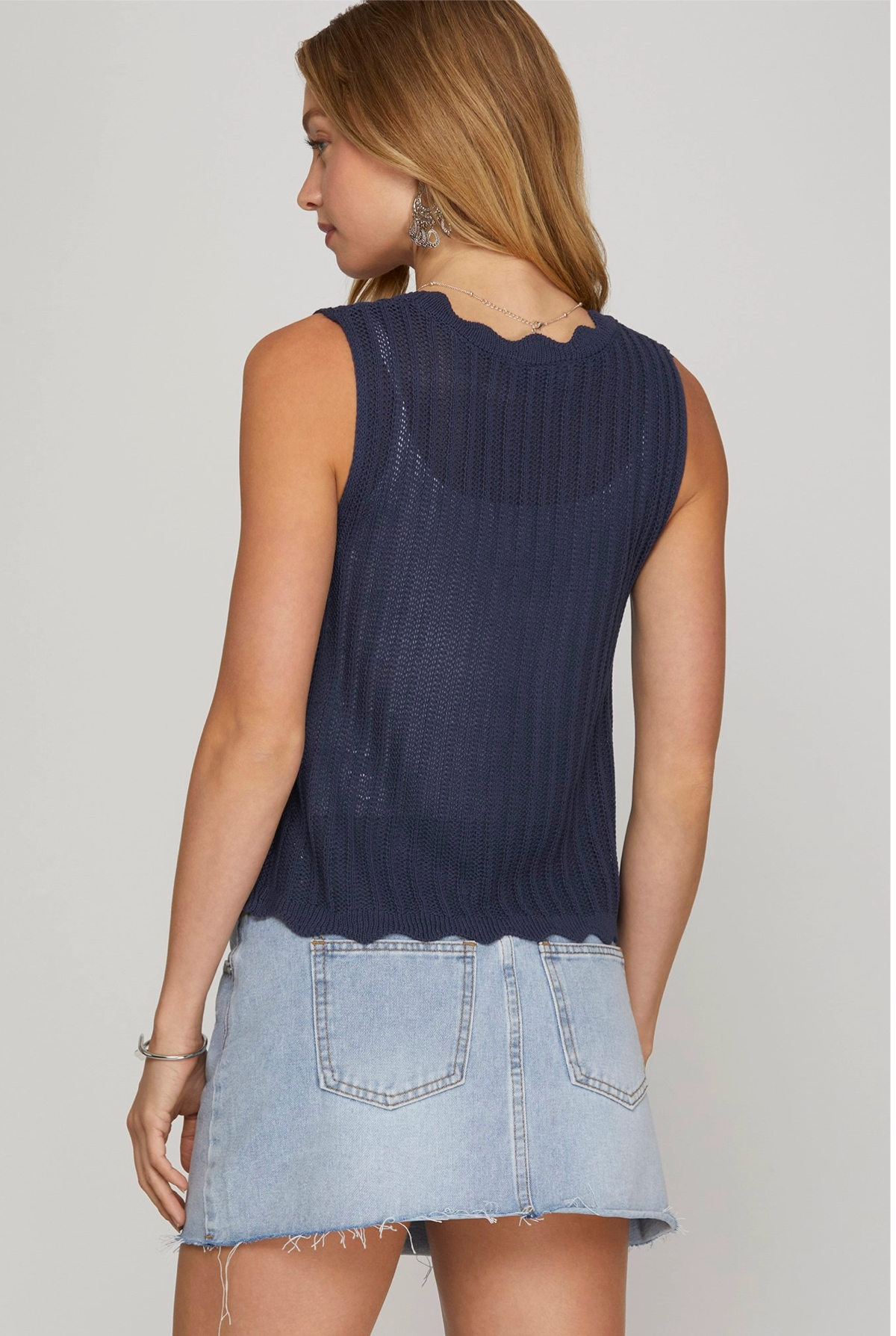 Harbor Scallop Tie Sweater Vest