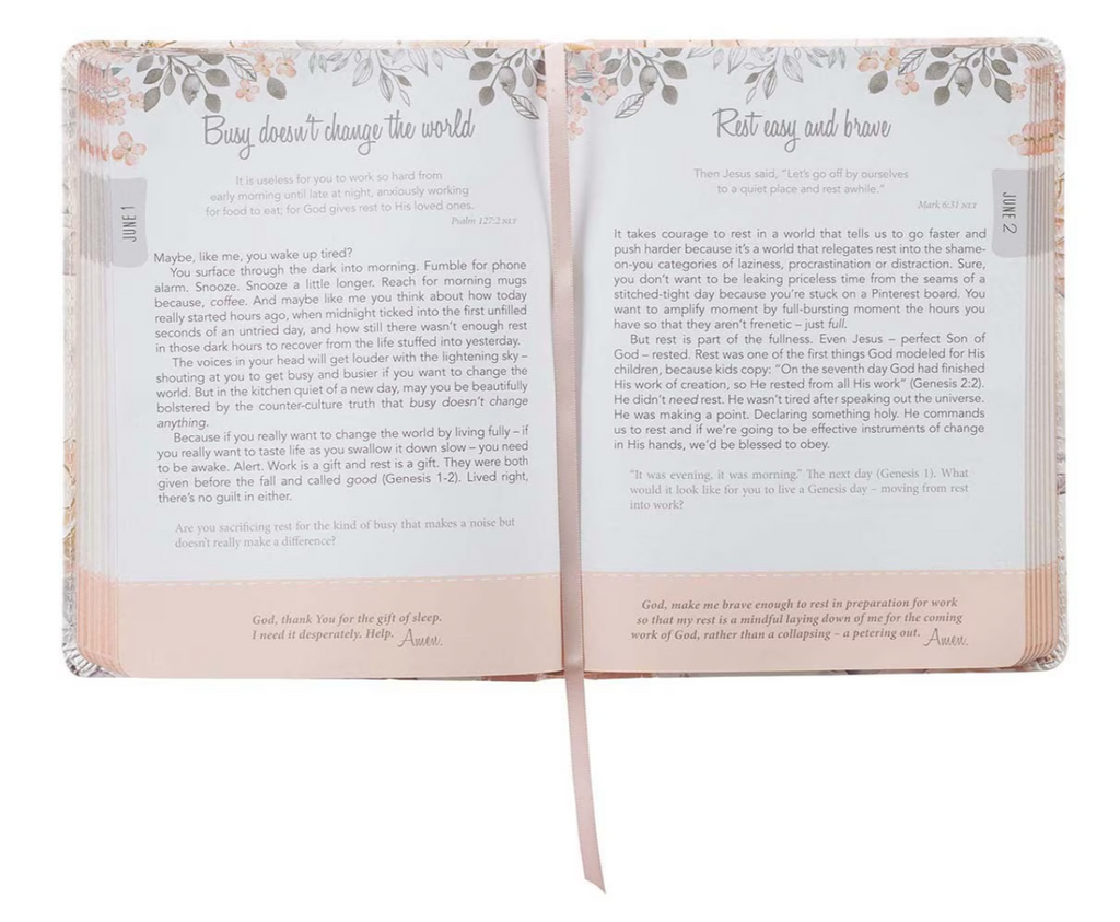 Walking in Grace Faux Leather Devotional
