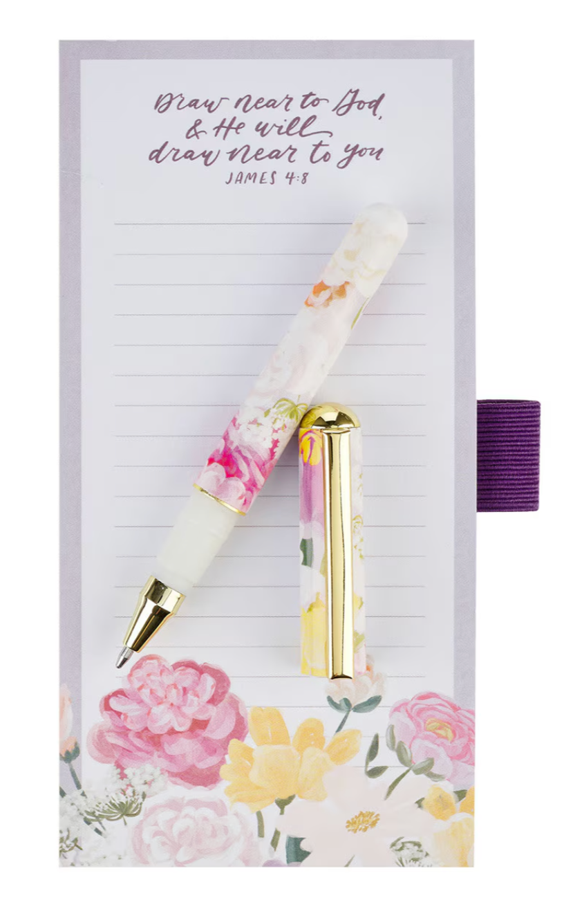 Draw Near to God Magnetic Notepad and Pen Set