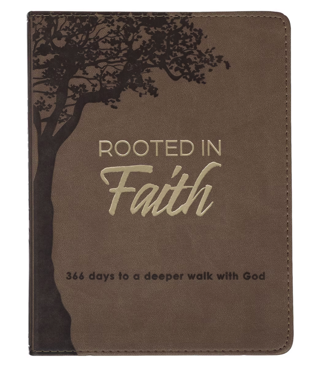 Rooted in Faith Faux Leather Devotional