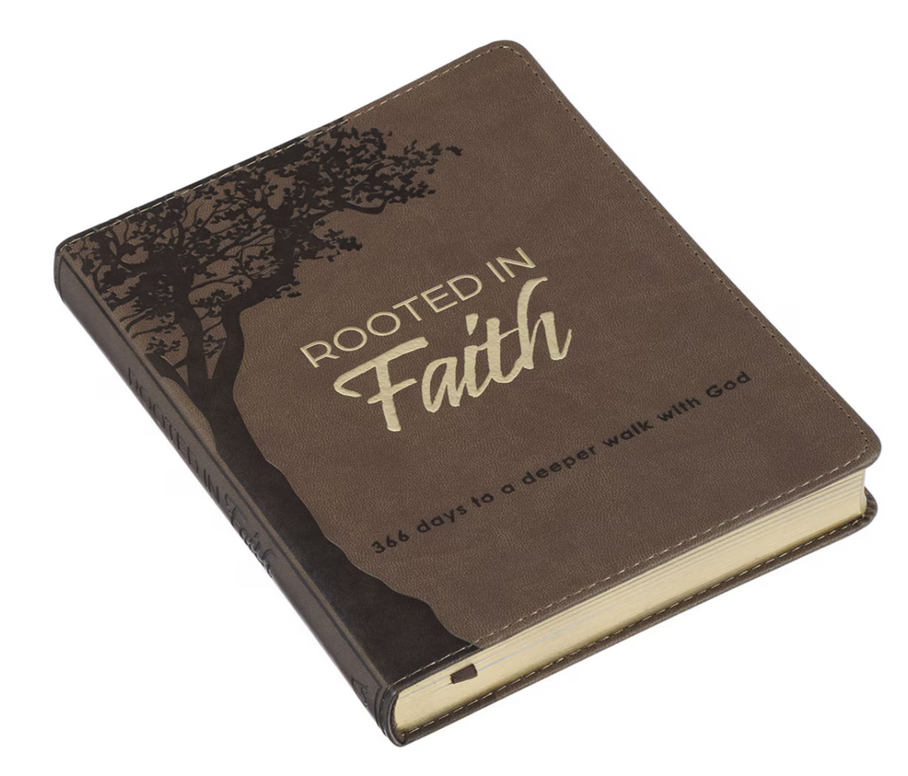 Rooted in Faith Faux Leather Devotional