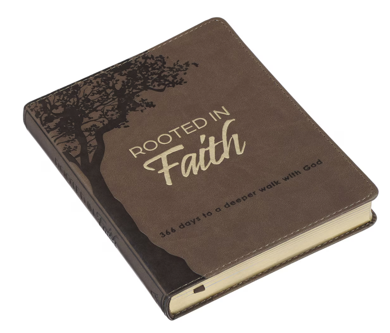 Rooted in Faith Faux Leather Devotional
