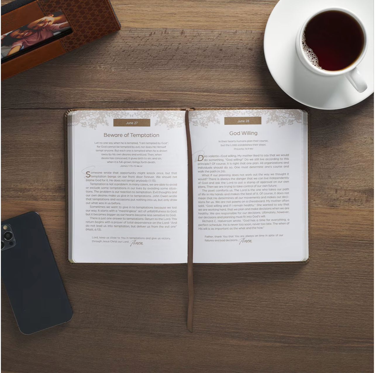 Rooted in Faith Faux Leather Devotional