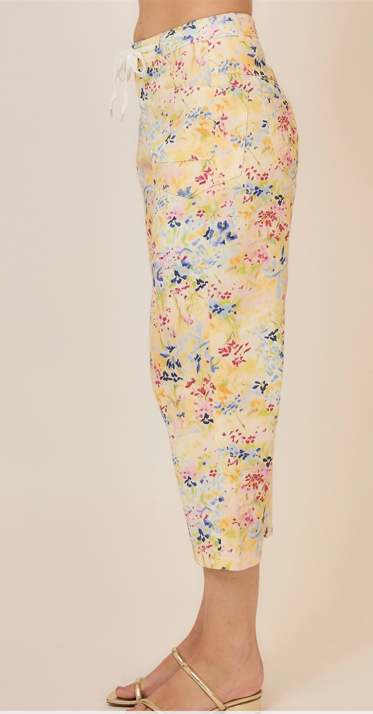 Sunny Meadow Barrel Crop Pant