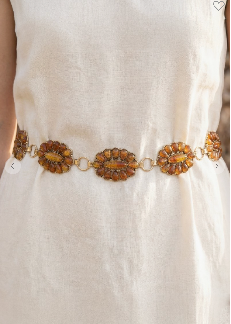 Amber Sunset Concho Belt