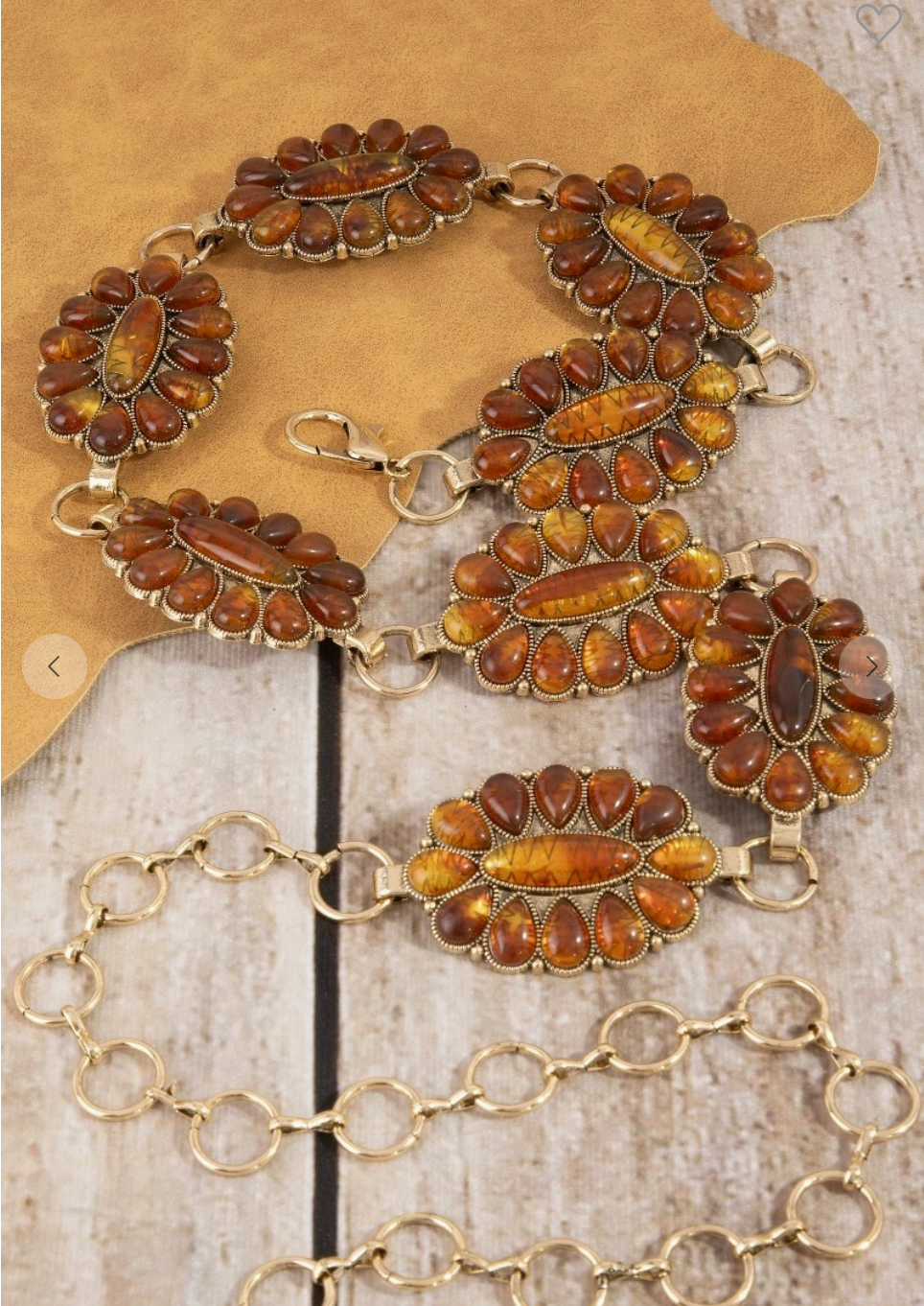 Amber Sunset Concho Belt