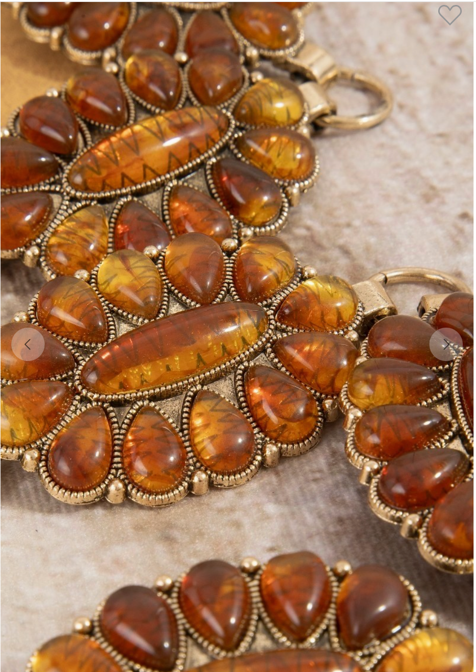 Amber Sunset Concho Belt