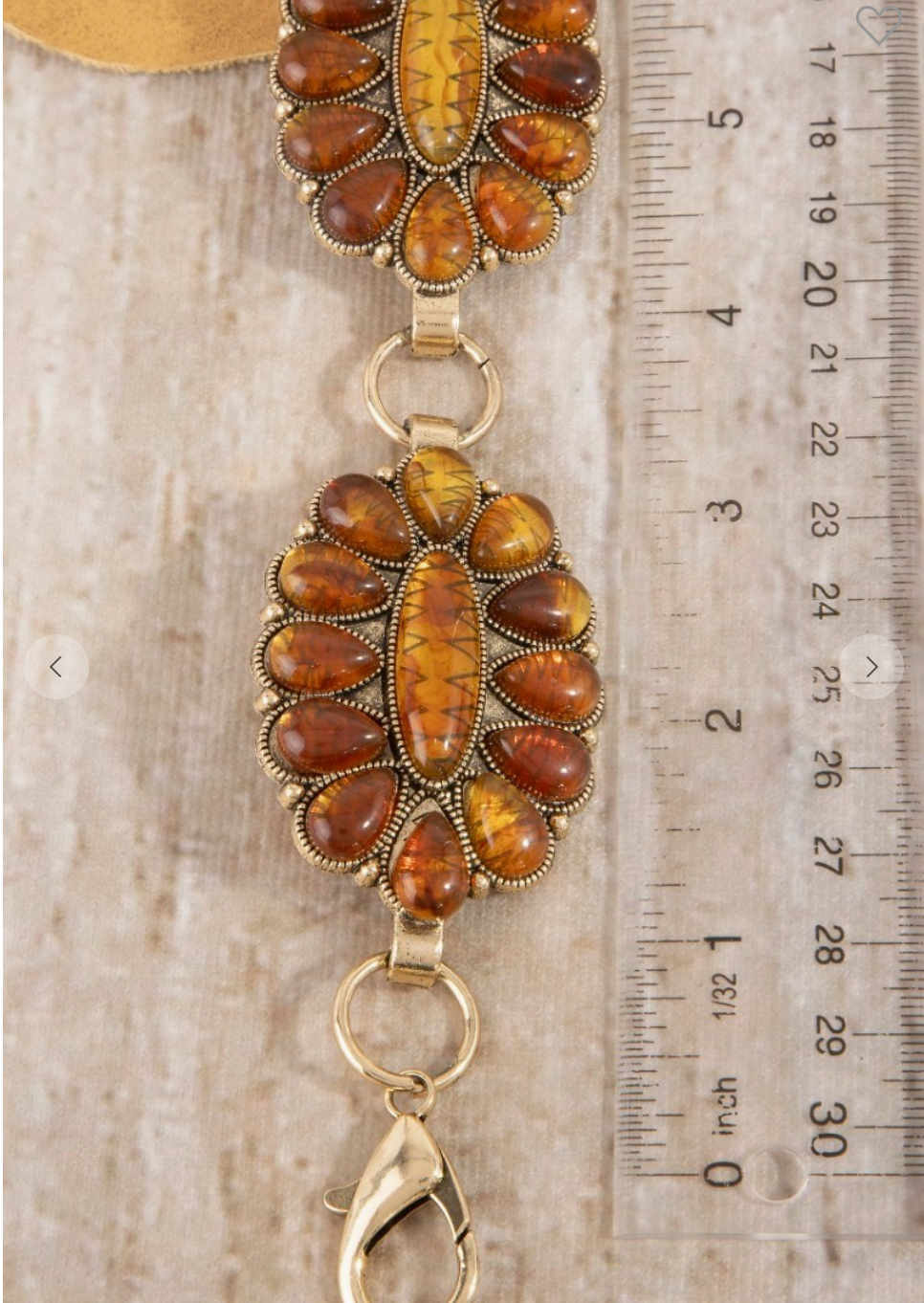 Amber Sunset Concho Belt