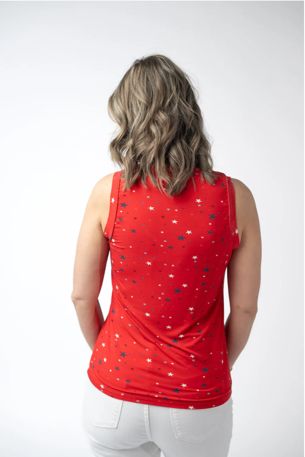 Red Liberty Stars Tank