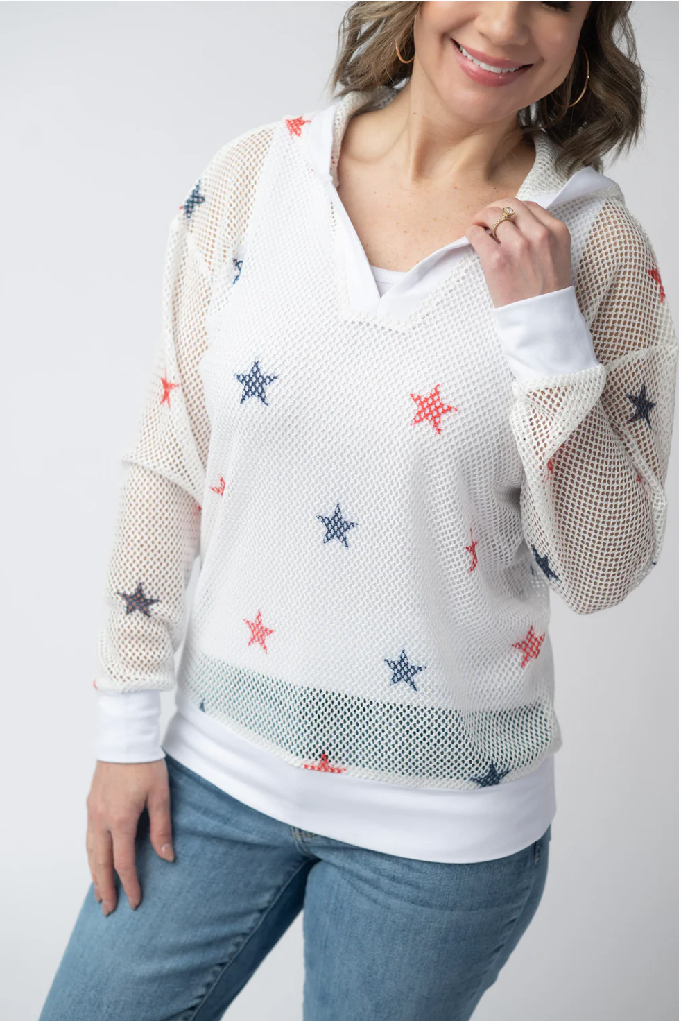 American Stars Mesh Hoodie