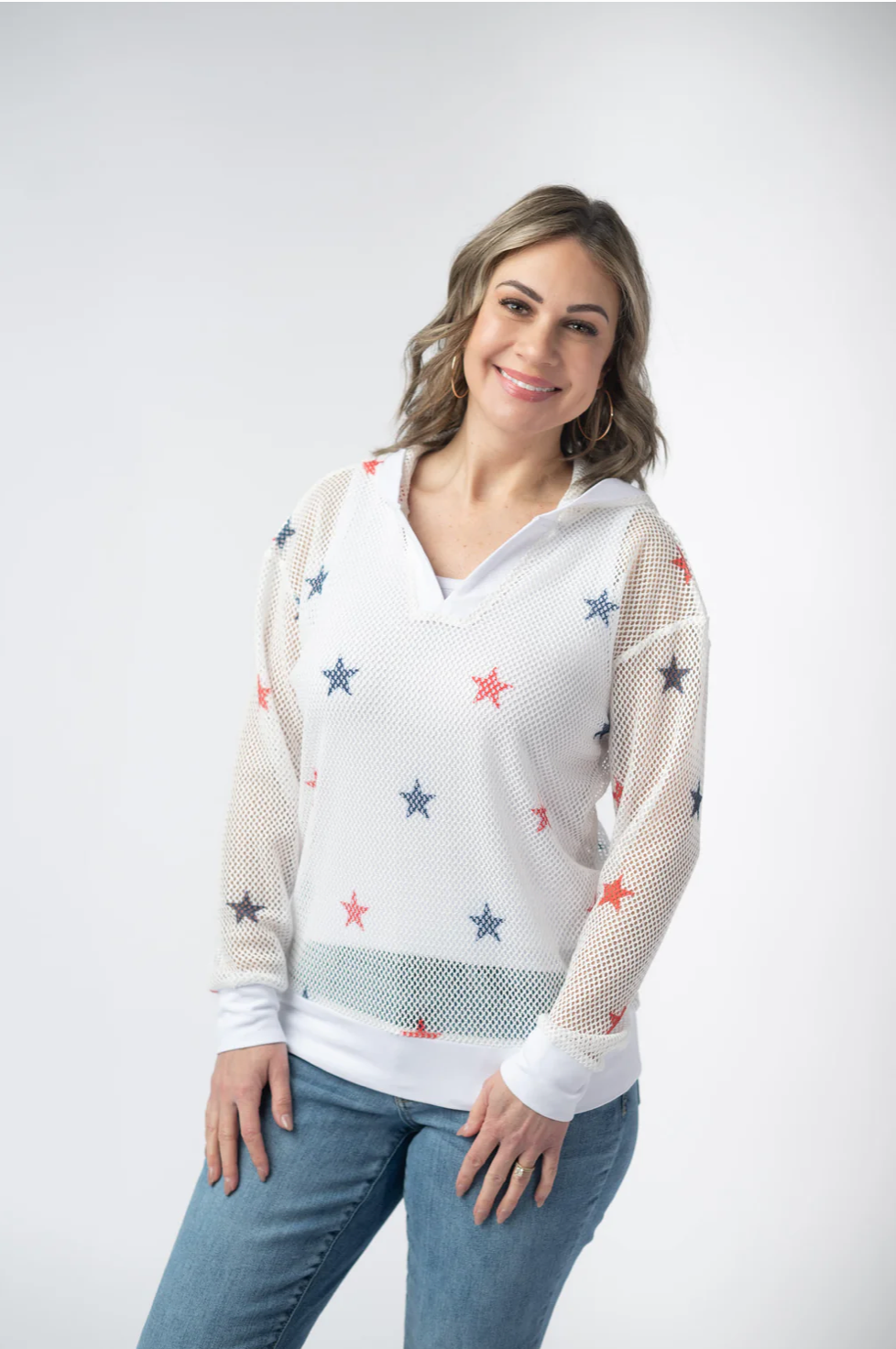 American Stars Mesh Hoodie