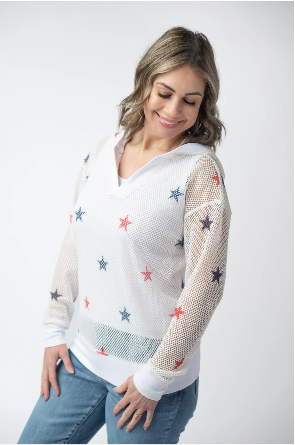 American Stars Mesh Hoodie