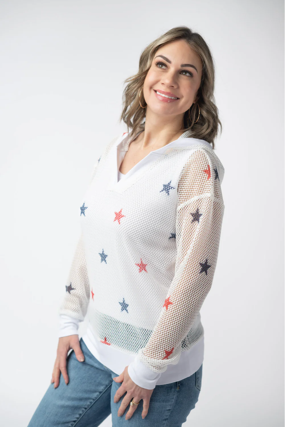 American Stars Mesh Hoodie