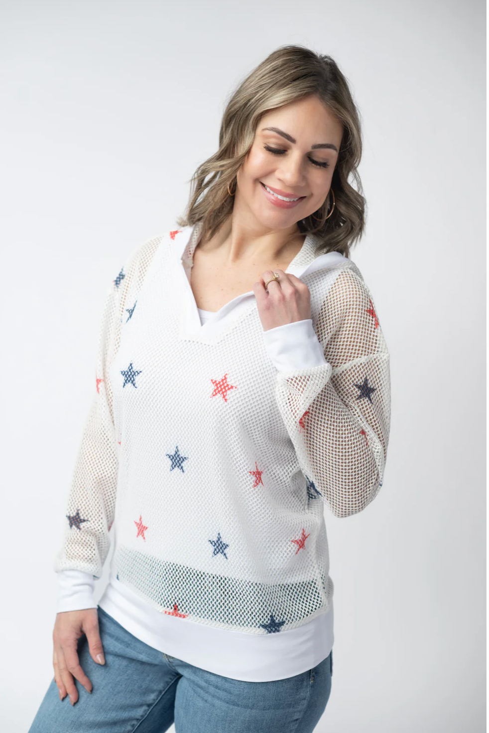 American Stars Mesh Hoodie