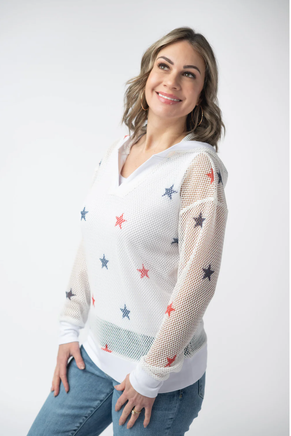 American Stars Mesh Hoodie