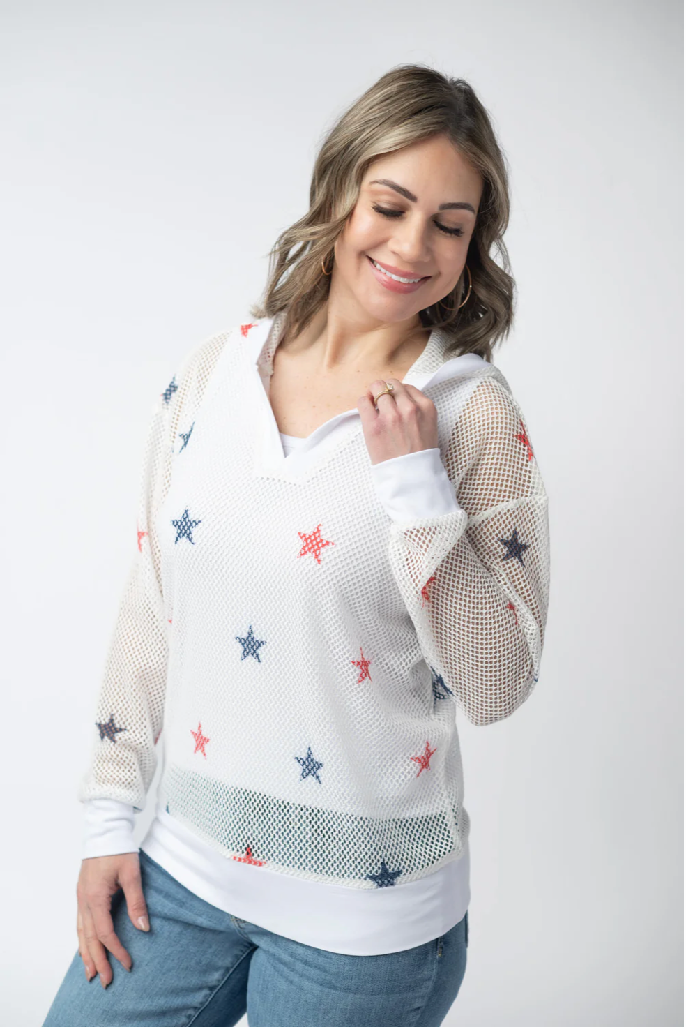American Stars Mesh Hoodie