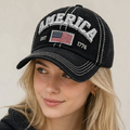 America Established 1776 Vintage Baseball Hat