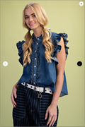 Caroline Chambray Blouse