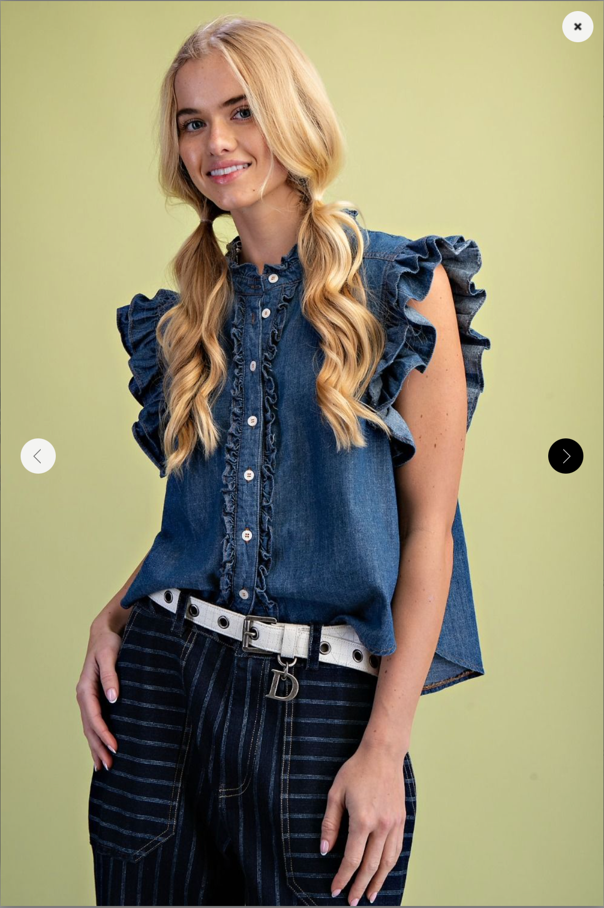 Caroline Chambray Blouse