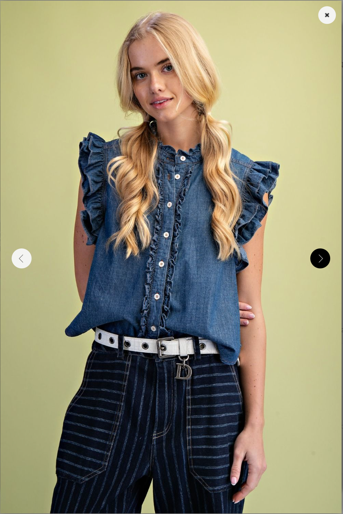 Caroline Chambray Blouse