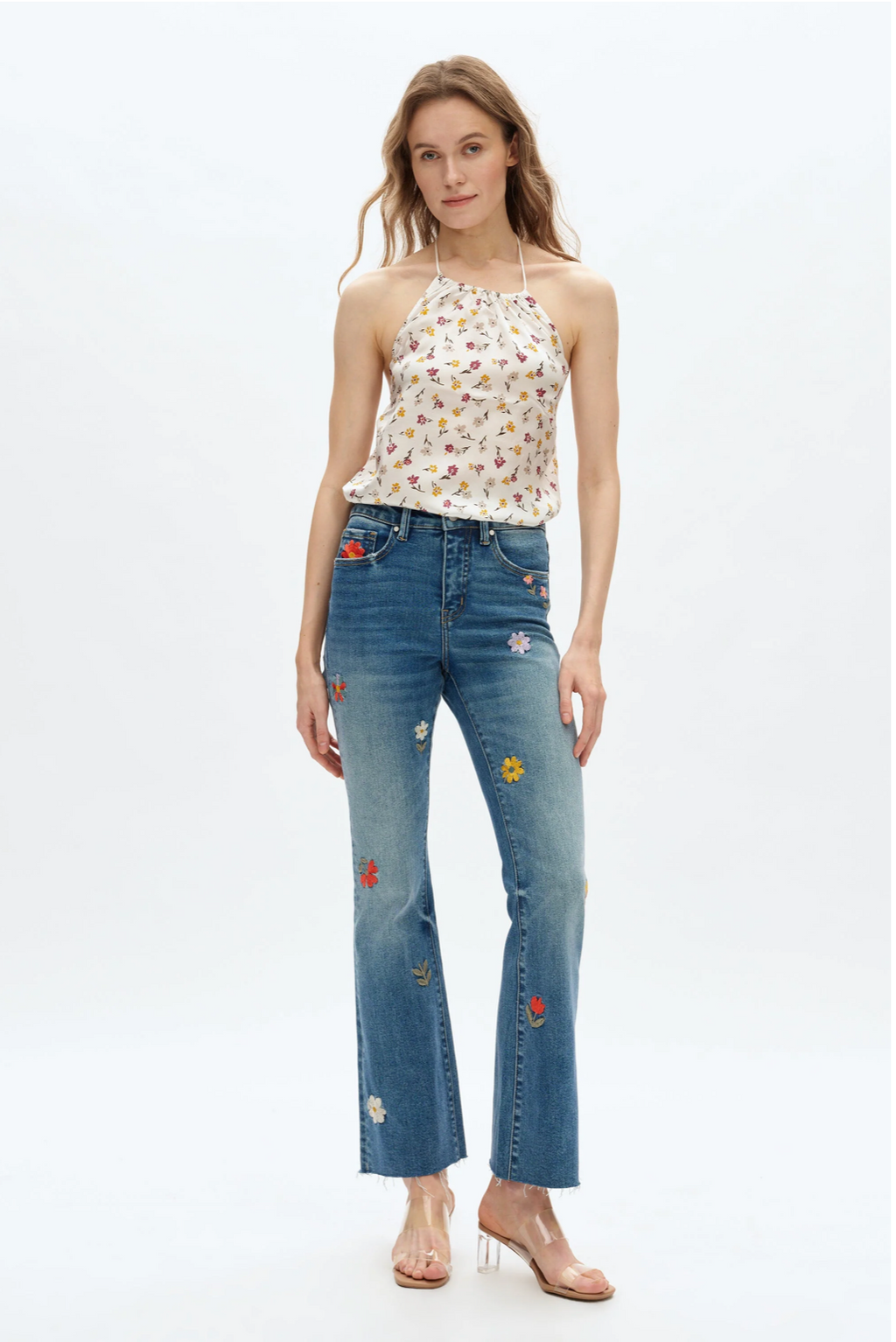 Flora Mid-Rise Boot Cut Jean