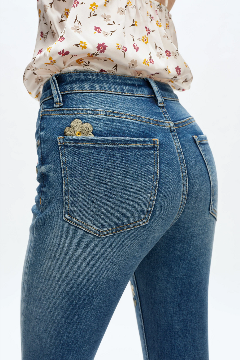 Flora Mid-Rise Boot Cut Jean