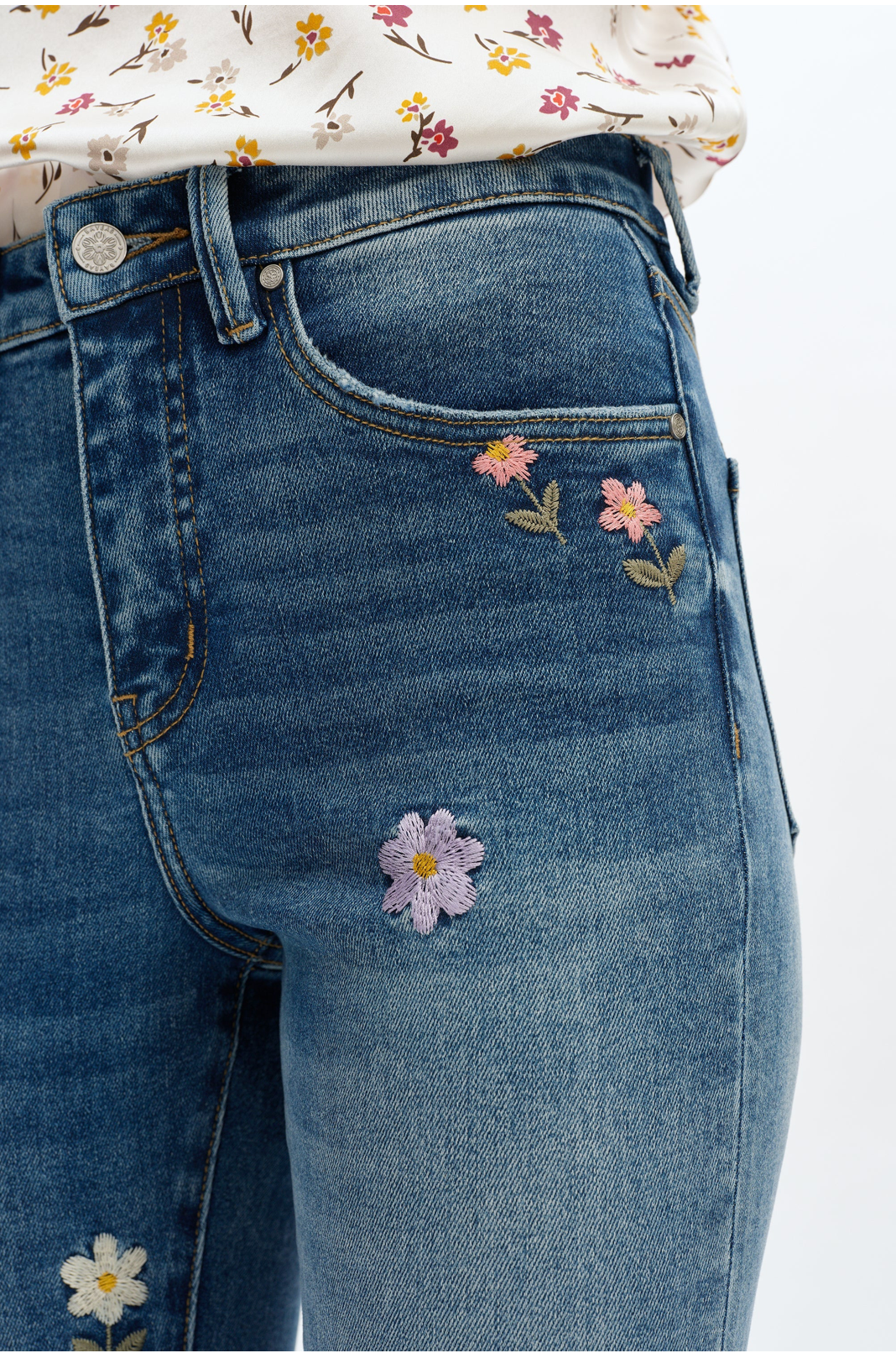 Flora Mid-Rise Boot Cut Jean
