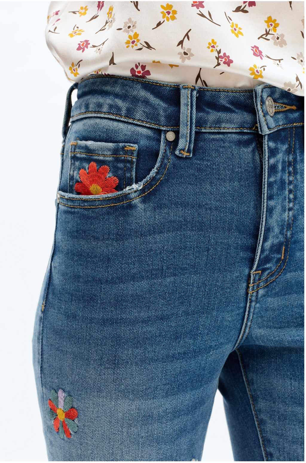 Flora Mid-Rise Boot Cut Jean