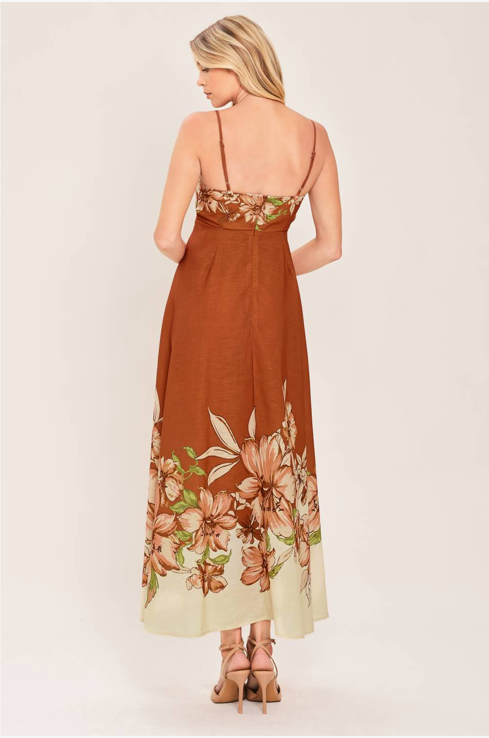 Cinnamon Blossom Maxi Dress
