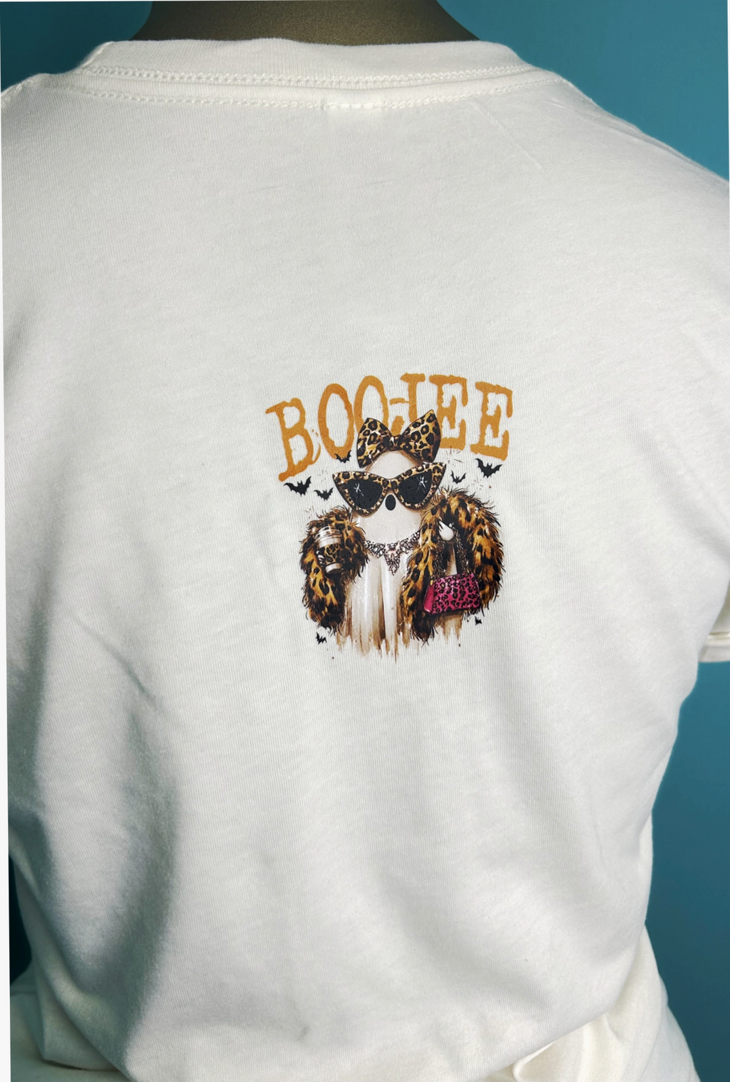 Boo-Jee Ghost Blingy Rhinestone Graphic Tee