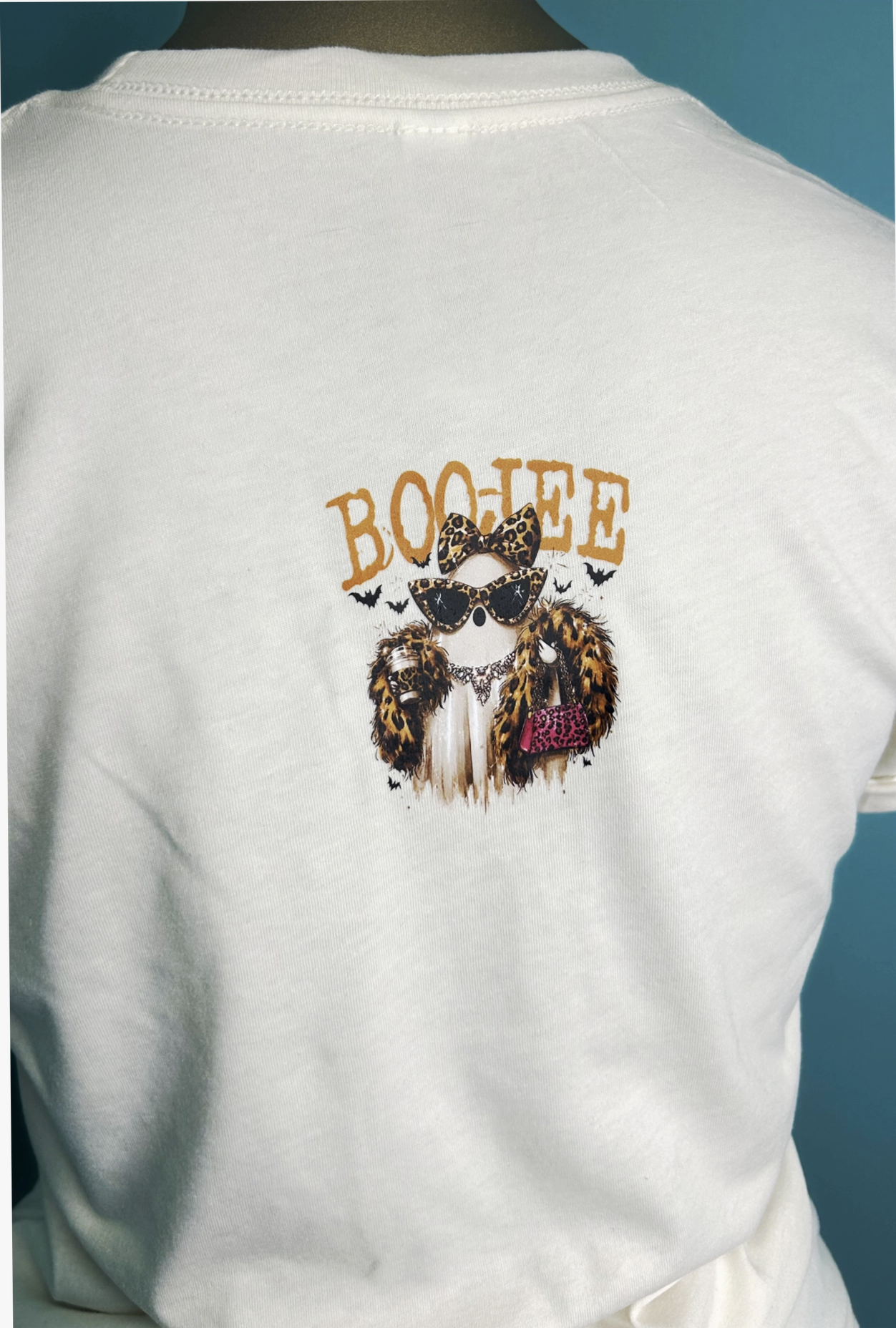 Boo-Jee Ghost Blingy Rhinestone Graphic Tee