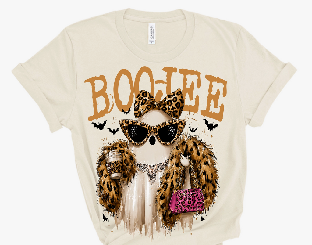 Boo-Jee Ghost Blingy Rhinestone Graphic Tee