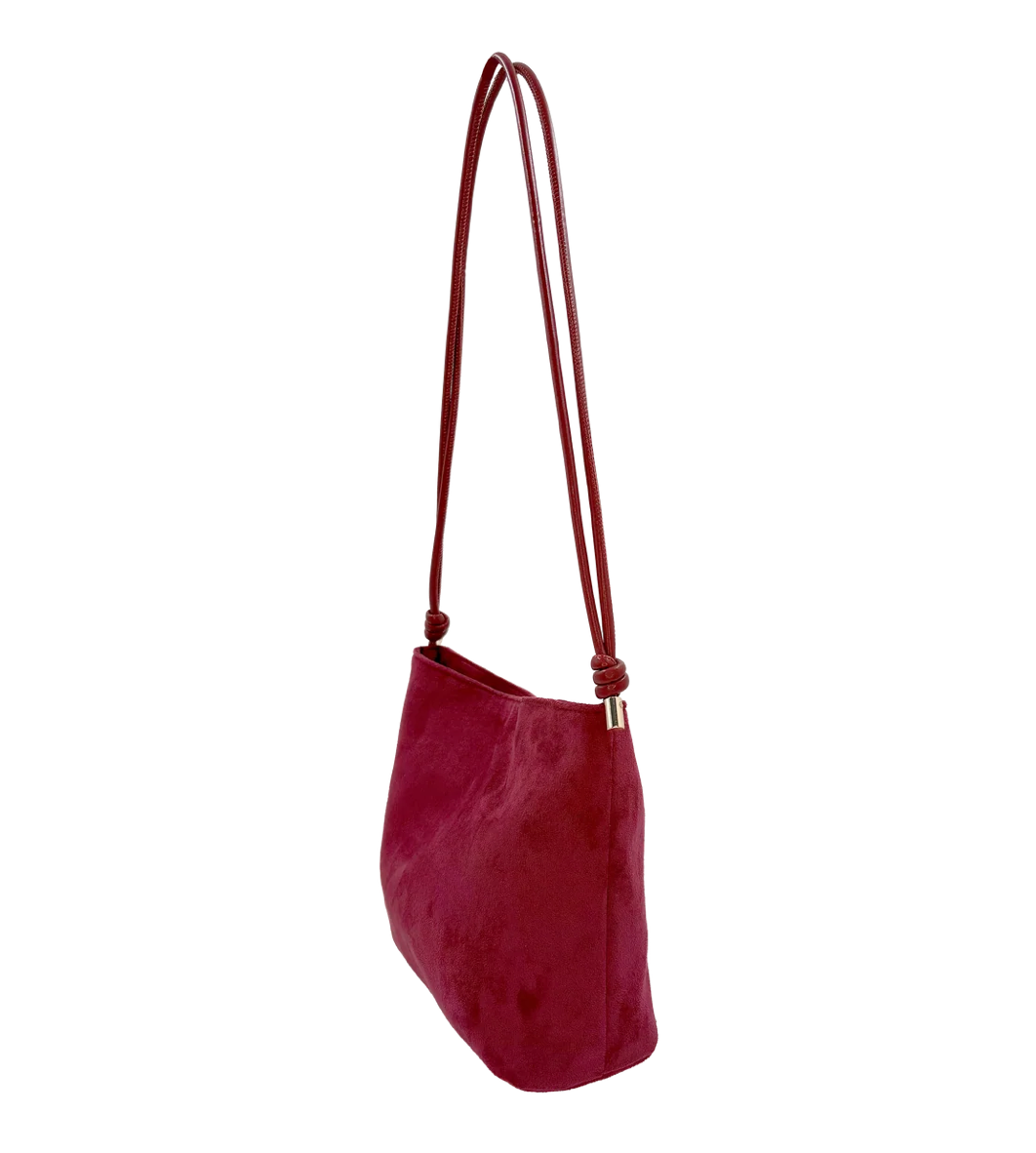Sienna Square Suede Handbag