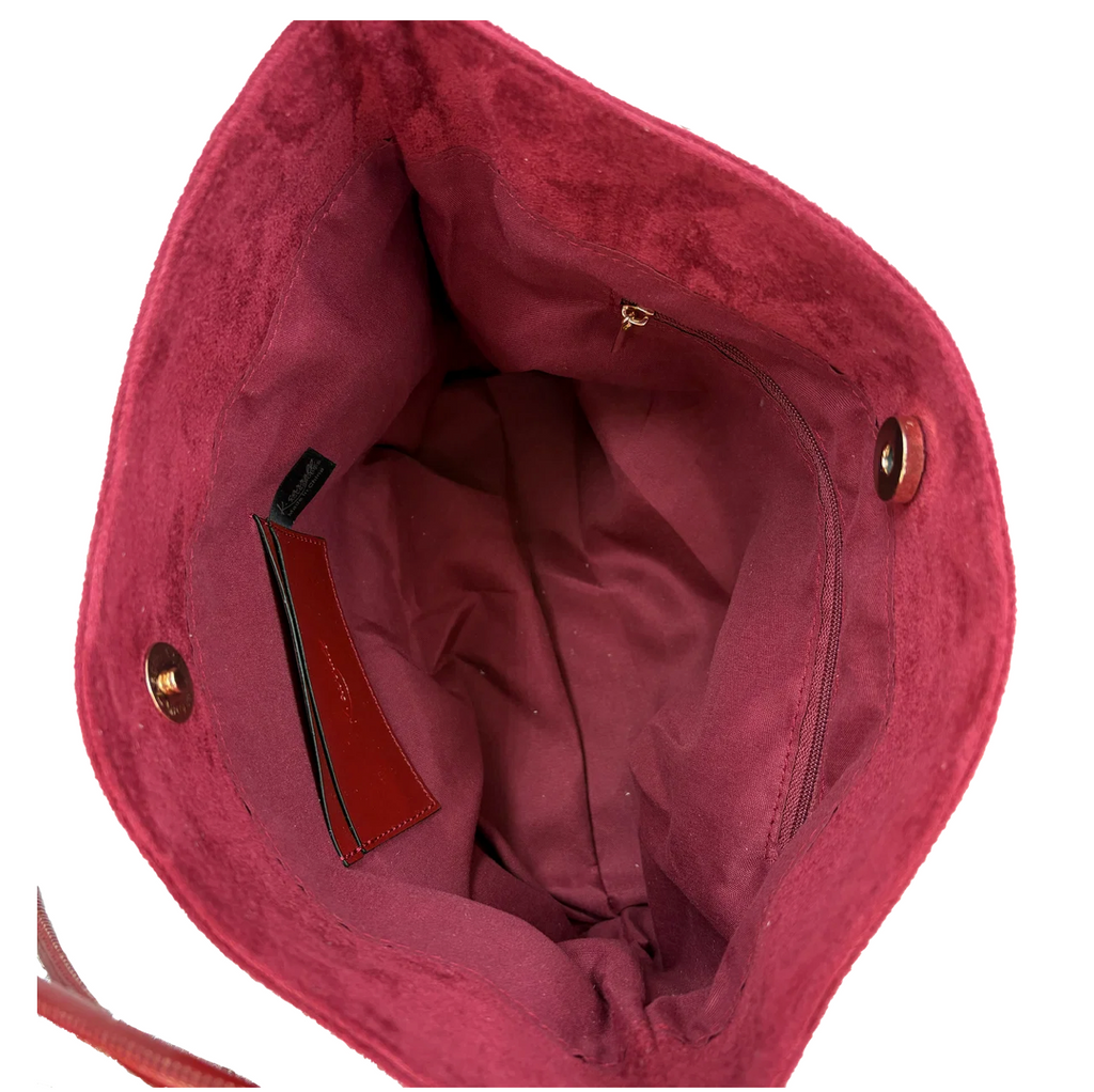 Sienna Square Suede Handbag