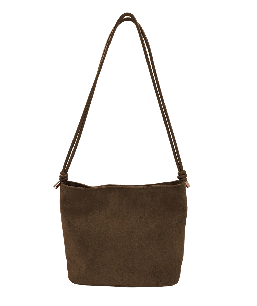 Sienna Square Suede Handbag