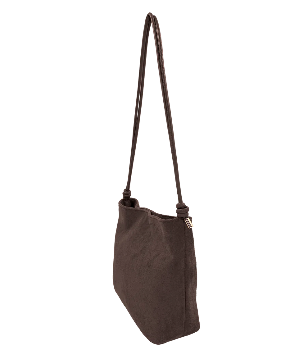 Sienna Square Suede Handbag