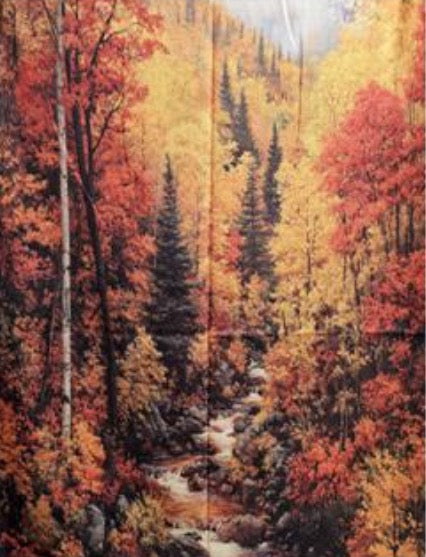 Autumn Glory Watercolor Scarf